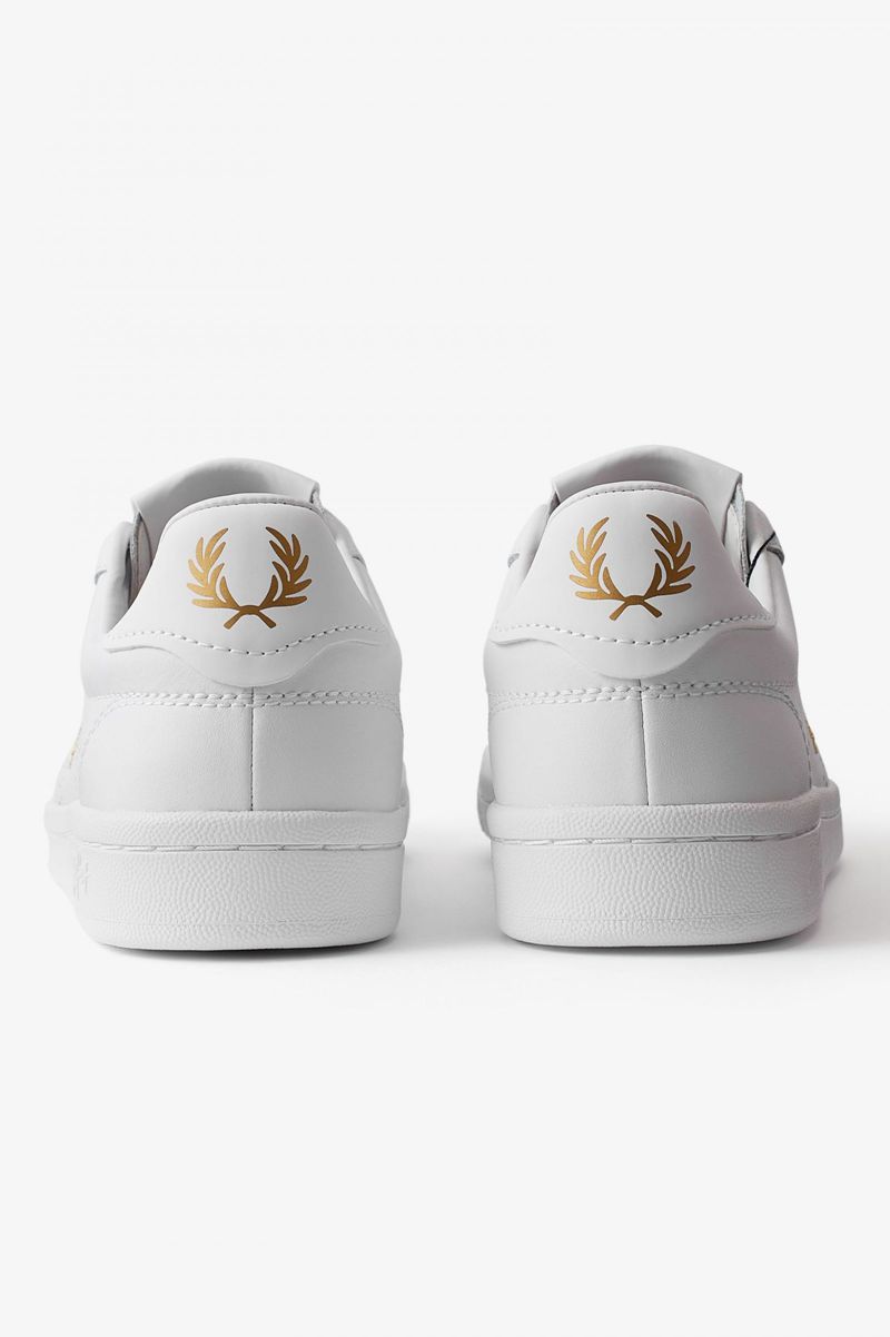 Men's Fred Perry B721 Shoes White | 8279043-WI