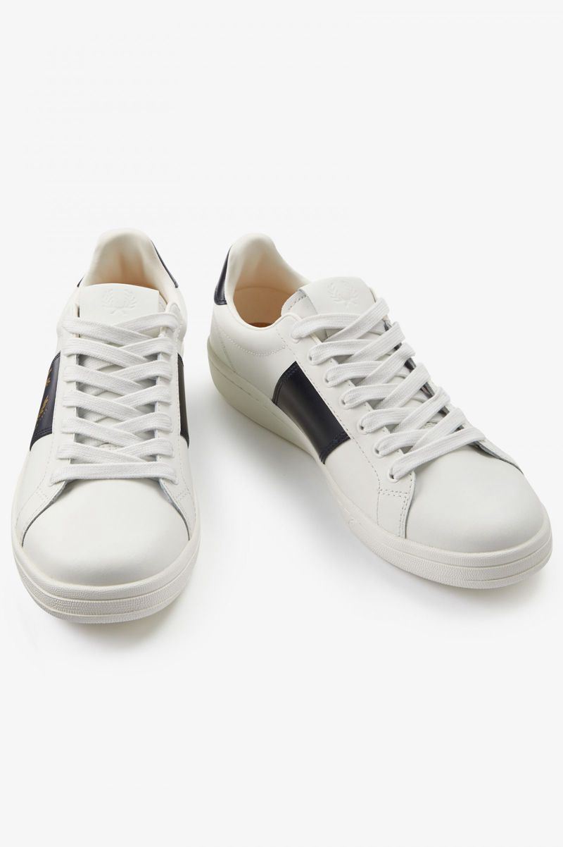 Men's Fred Perry B721 Shoes White | 8910564-SM