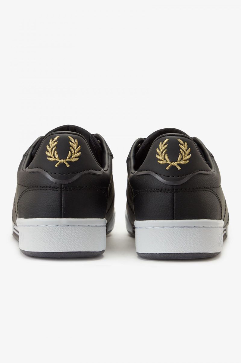 Men's Fred Perry B722 Shoes Black | 1608527-EJ