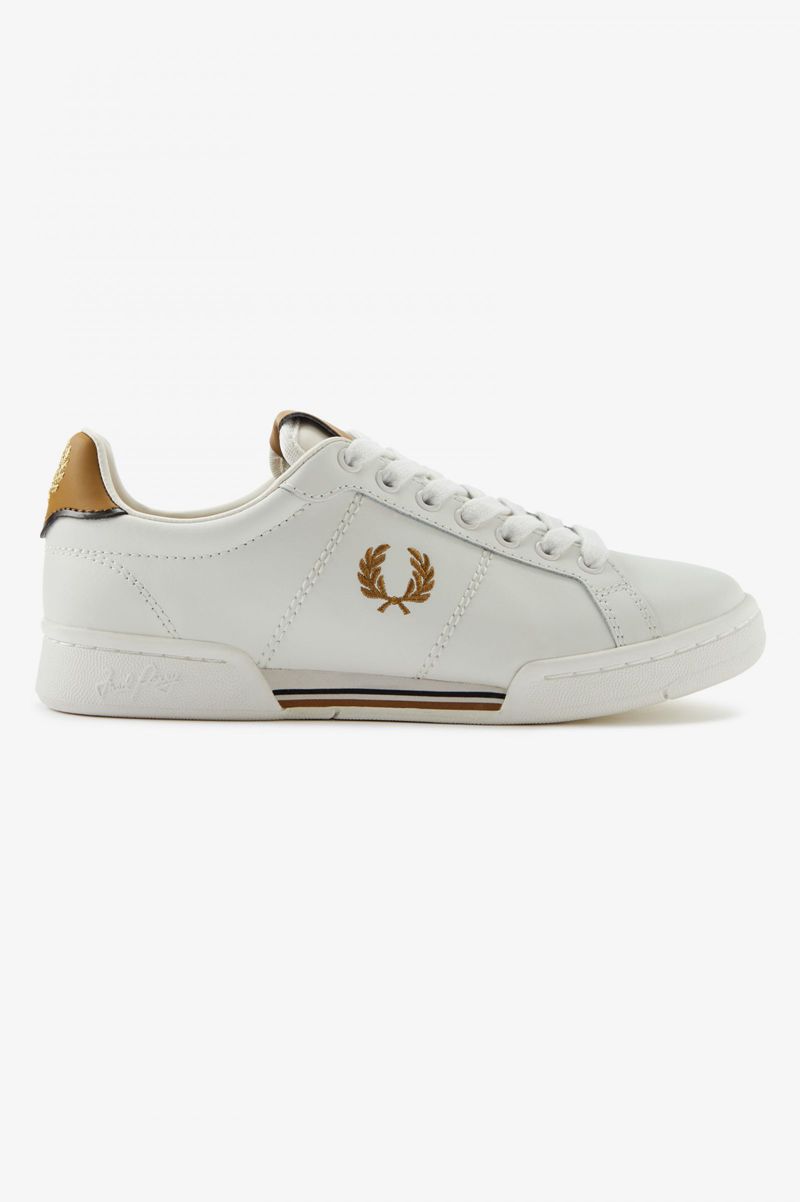 Men\'s Fred Perry B722 Shoes White | 1625873-KR