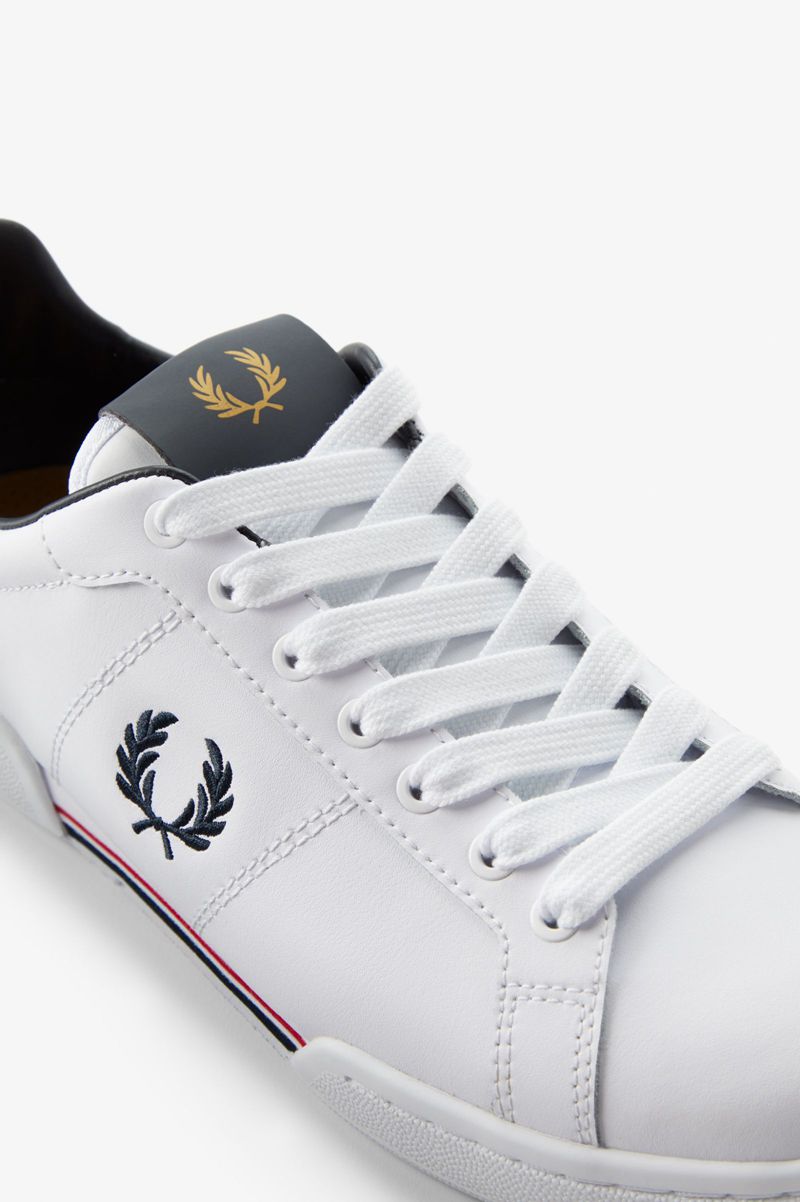 Men's Fred Perry B722 Shoes White | 8247039-ZF