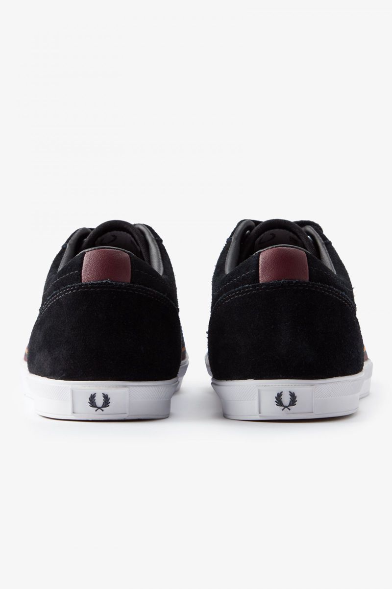 Men's Fred Perry Baseline Shoes Black | 0831659-NI