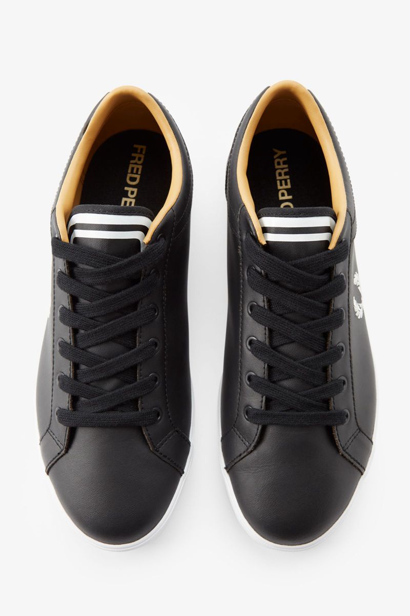 Men's Fred Perry Baseline Shoes Black | 1629534-ZO