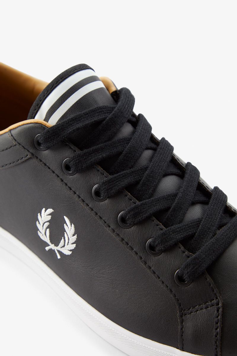 Men's Fred Perry Baseline Shoes Black | 1629534-ZO