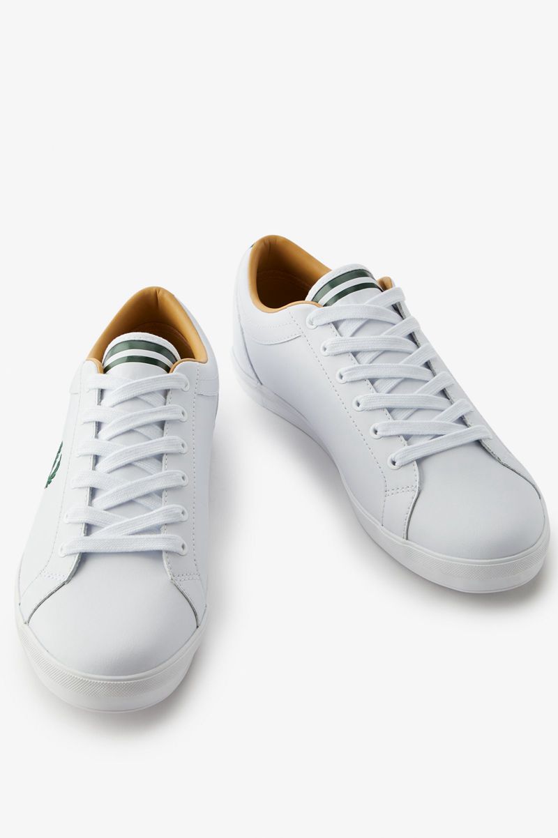 Men's Fred Perry Baseline Shoes White | 5271380-DZ