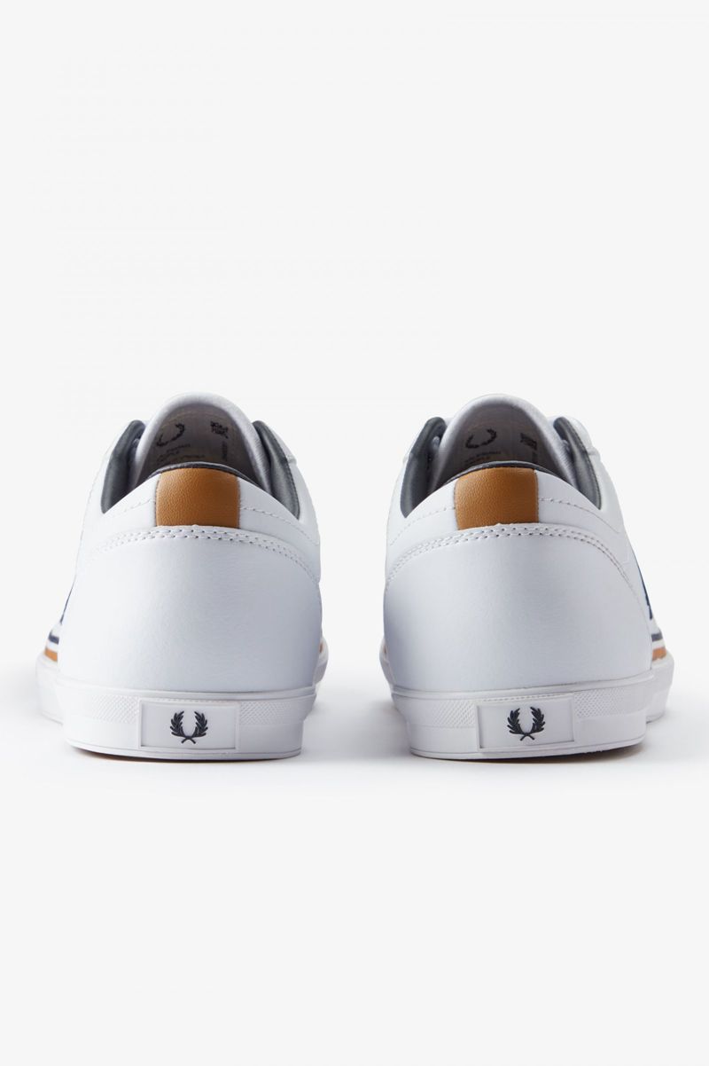 Men's Fred Perry Baseline Shoes White | 9407568-NE