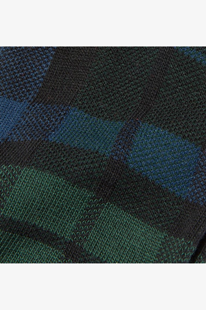 Men's Fred Perry Black Watch Tartan Socks Dark Green | 5190724-FZ