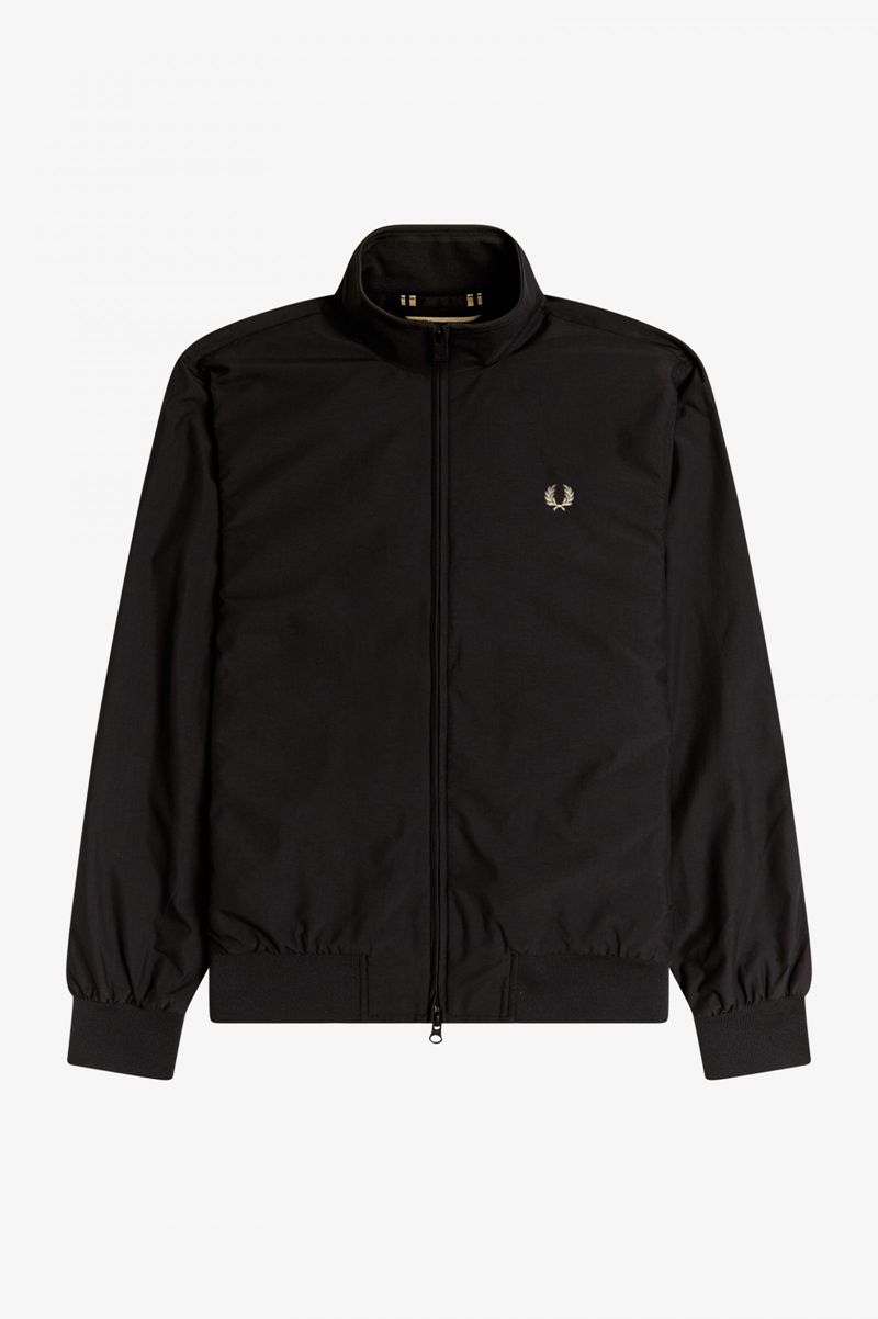 Men's Fred Perry Brentham Jackets Black | 9653412-GQ