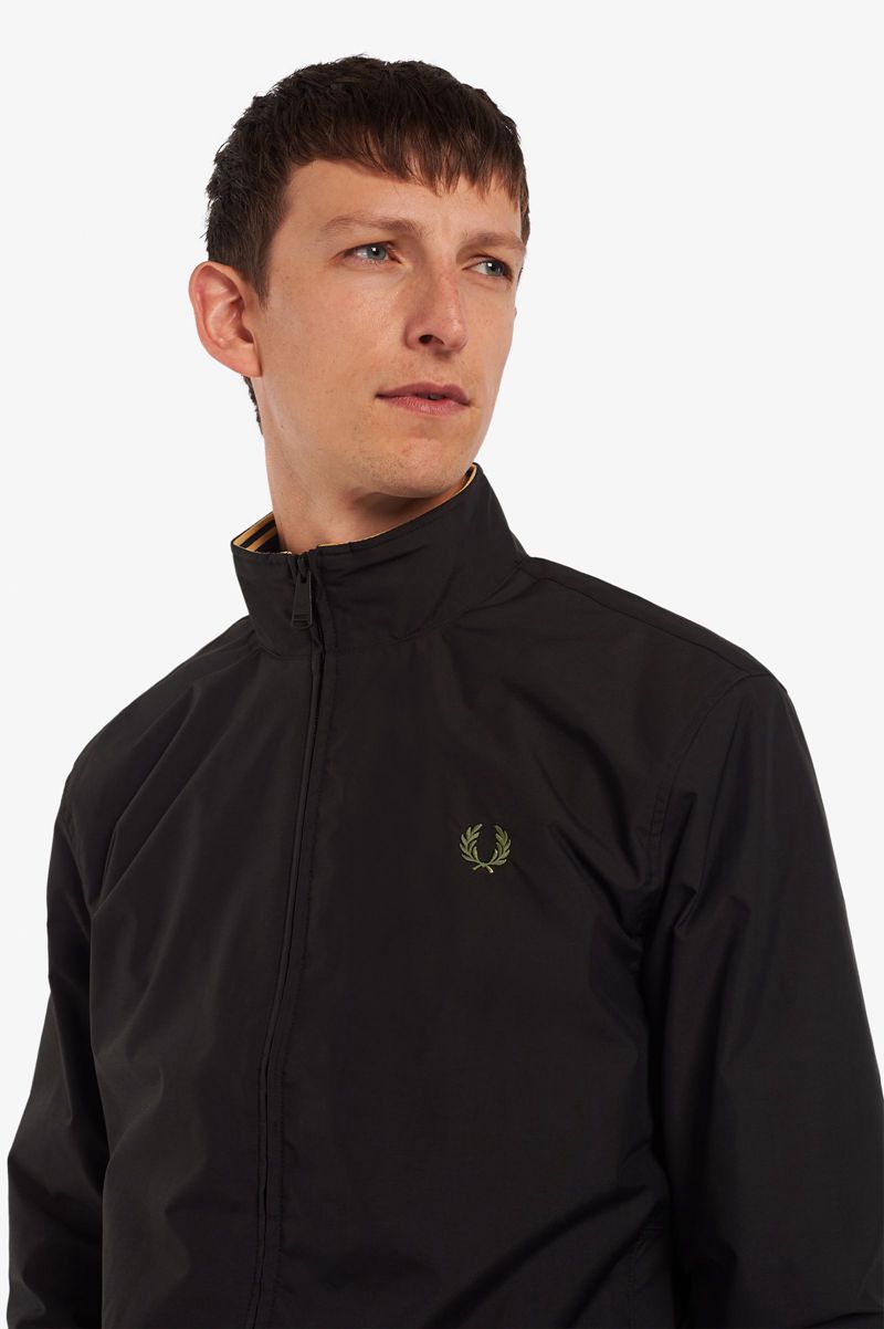 Men's Fred Perry Brentham Jackets Black | 9653412-GQ