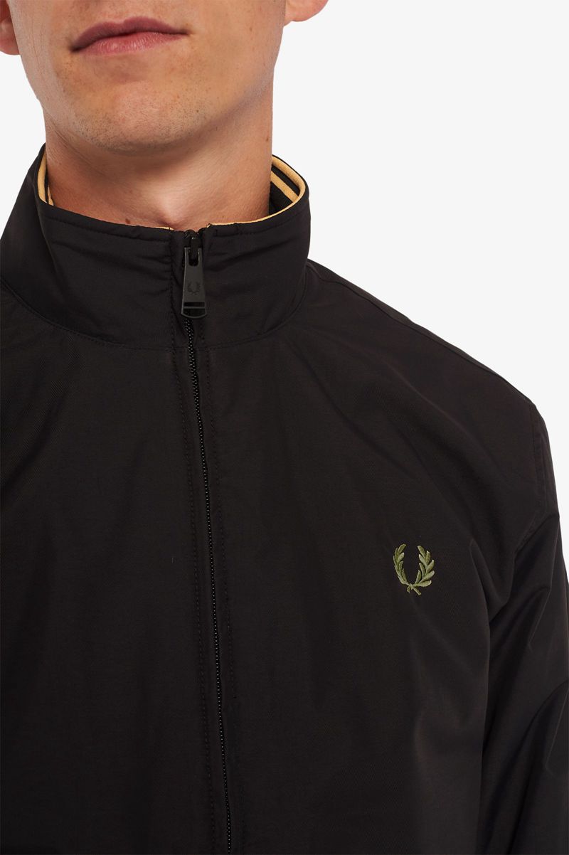 Men's Fred Perry Brentham Jackets Black | 9653412-GQ