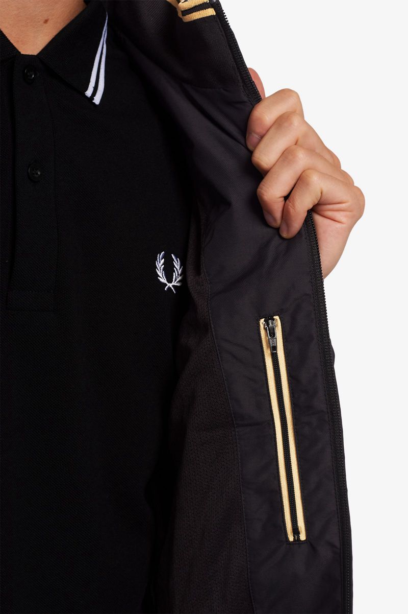 Men's Fred Perry Brentham Jackets Black | 9653412-GQ