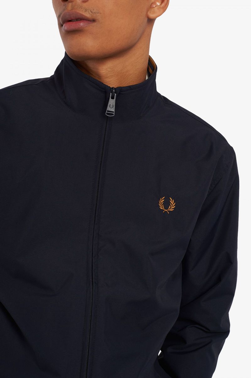 Men's Fred Perry Brentham Jackets Navy | 6180349-WF