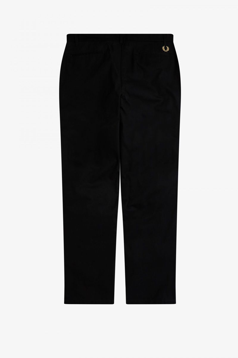 Men's Fred Perry Classic Pants Black | 0642397-CG