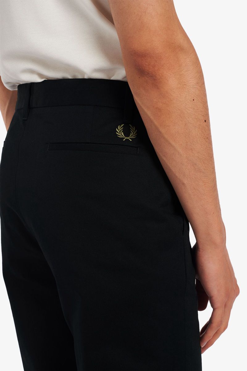 Men's Fred Perry Classic Pants Navy | 6251897-UR