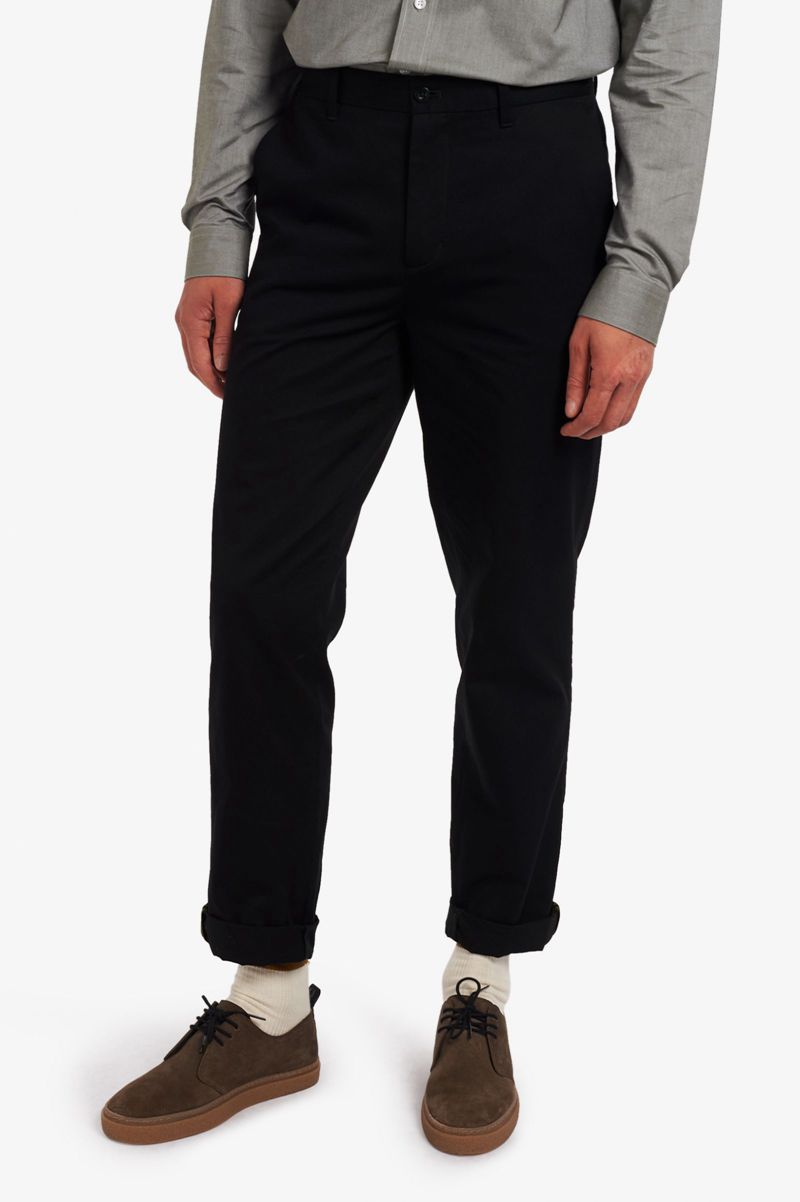 Men's Fred Perry Classic Pants Navy | 6251897-UR