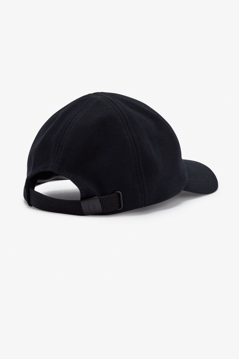 Men's Fred Perry Classic Piqué Hats Black | 2517984-IN