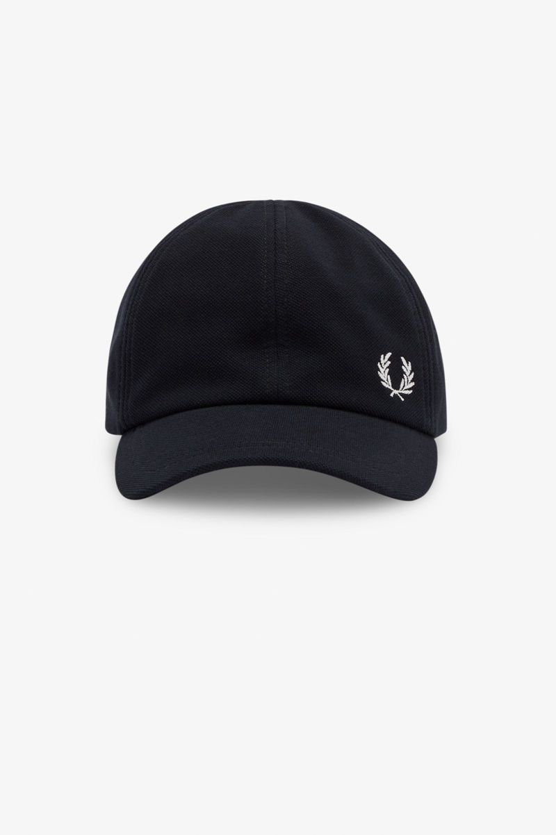 Men's Fred Perry Classic Piqué Hats Black | 2517984-IN