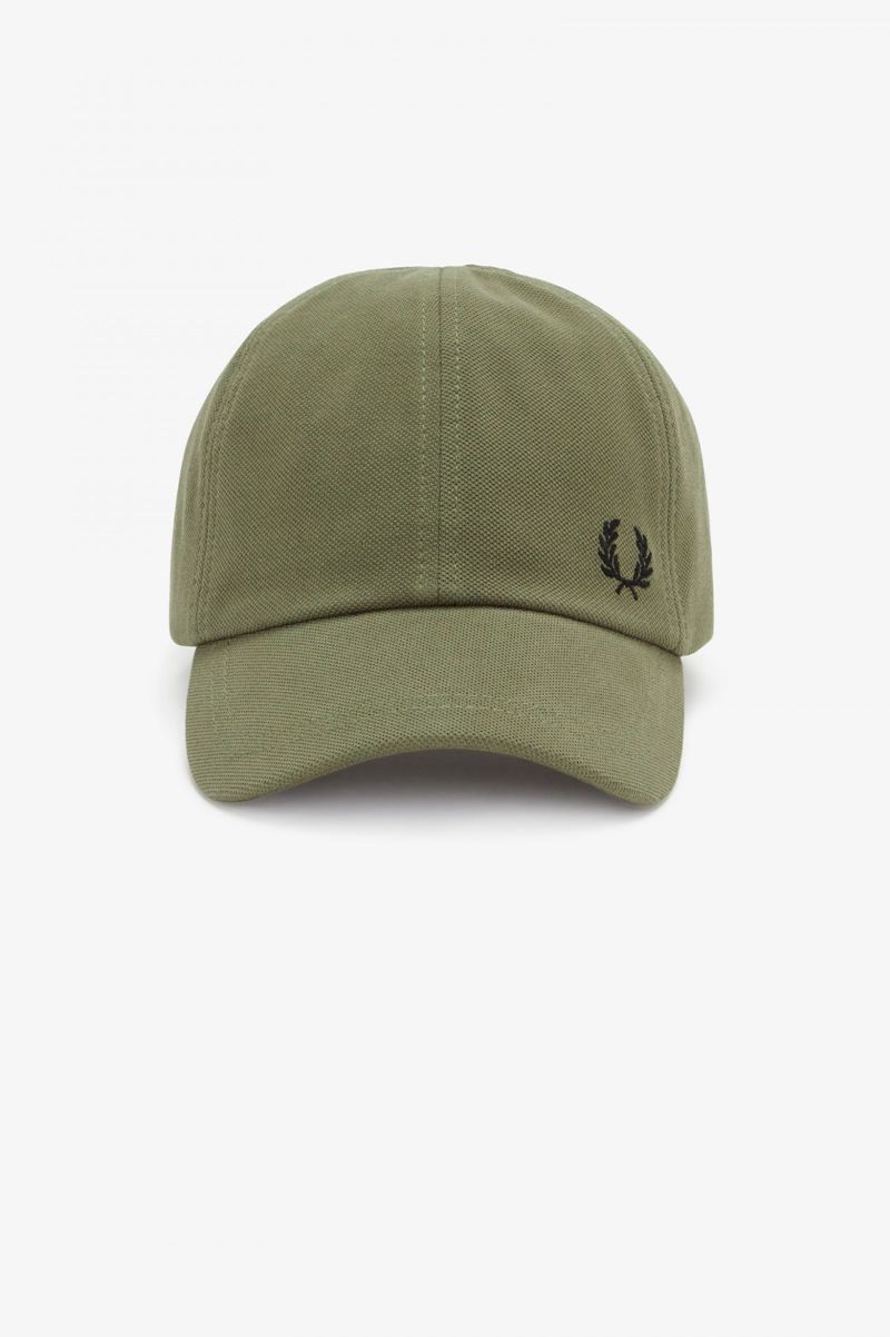 Men's Fred Perry Classic Piqué Hats Green | 5147263-AK