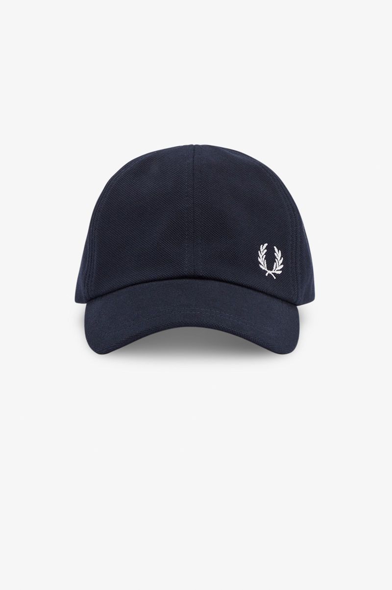 Men's Fred Perry Classic Piqué Hats Navy | 2934785-AF