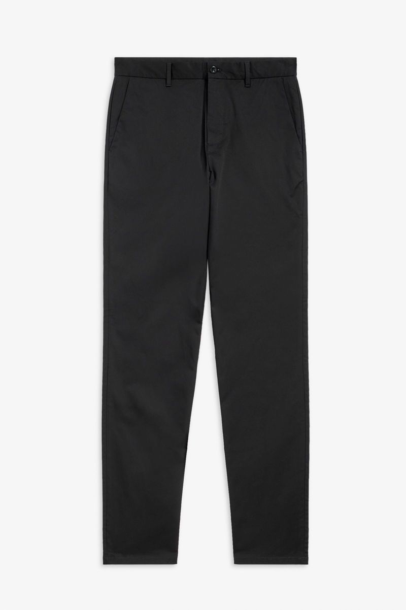 Men's Fred Perry Classic Trouser Pants Black | 1538796-HR