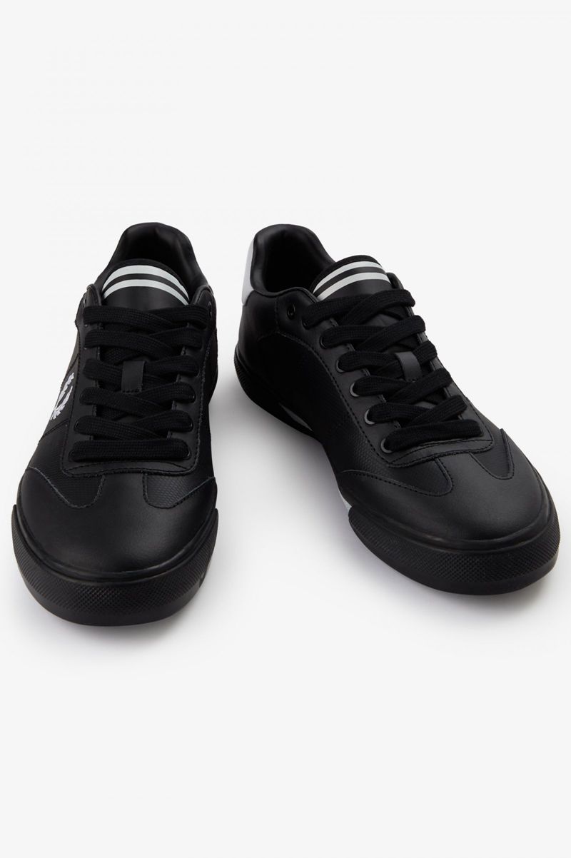 Men's Fred Perry Clay Shoes Black | 7149385-CF