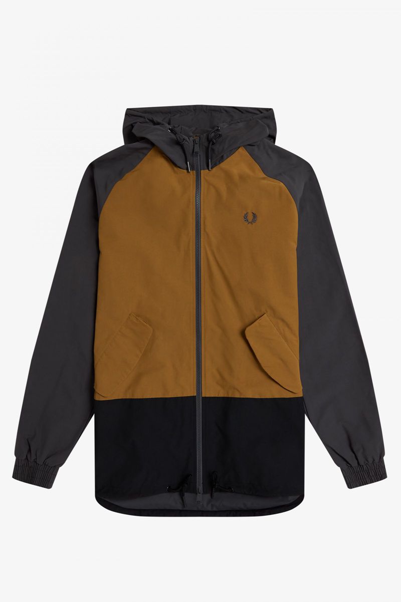 Men's Fred Perry Colour Block Sailing Jackets Black | 5168203-DZ