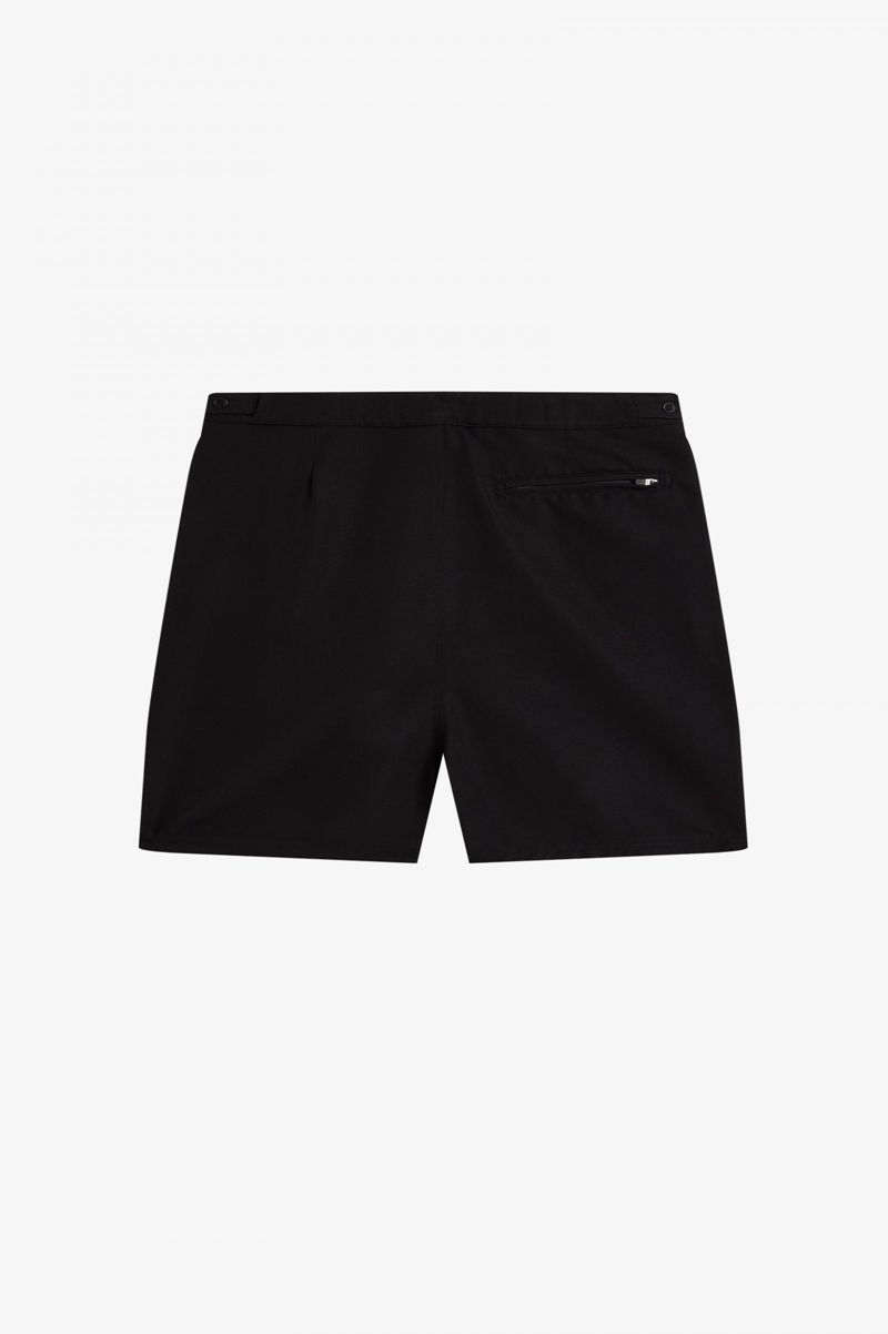 Men's Fred Perry Contrast Panel Swim Shorts Black | 5963148-GC