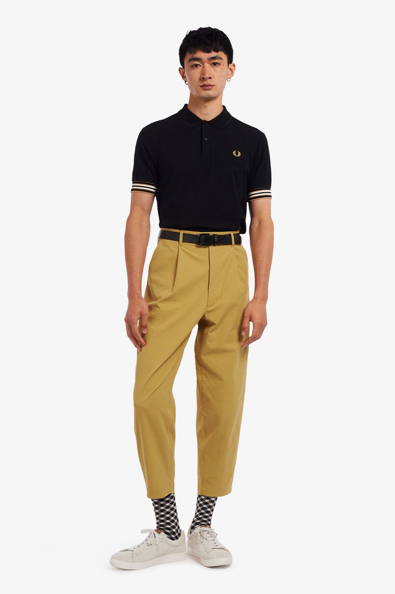 Men's Fred Perry Cropped Pants Grey | 1845962-DZ