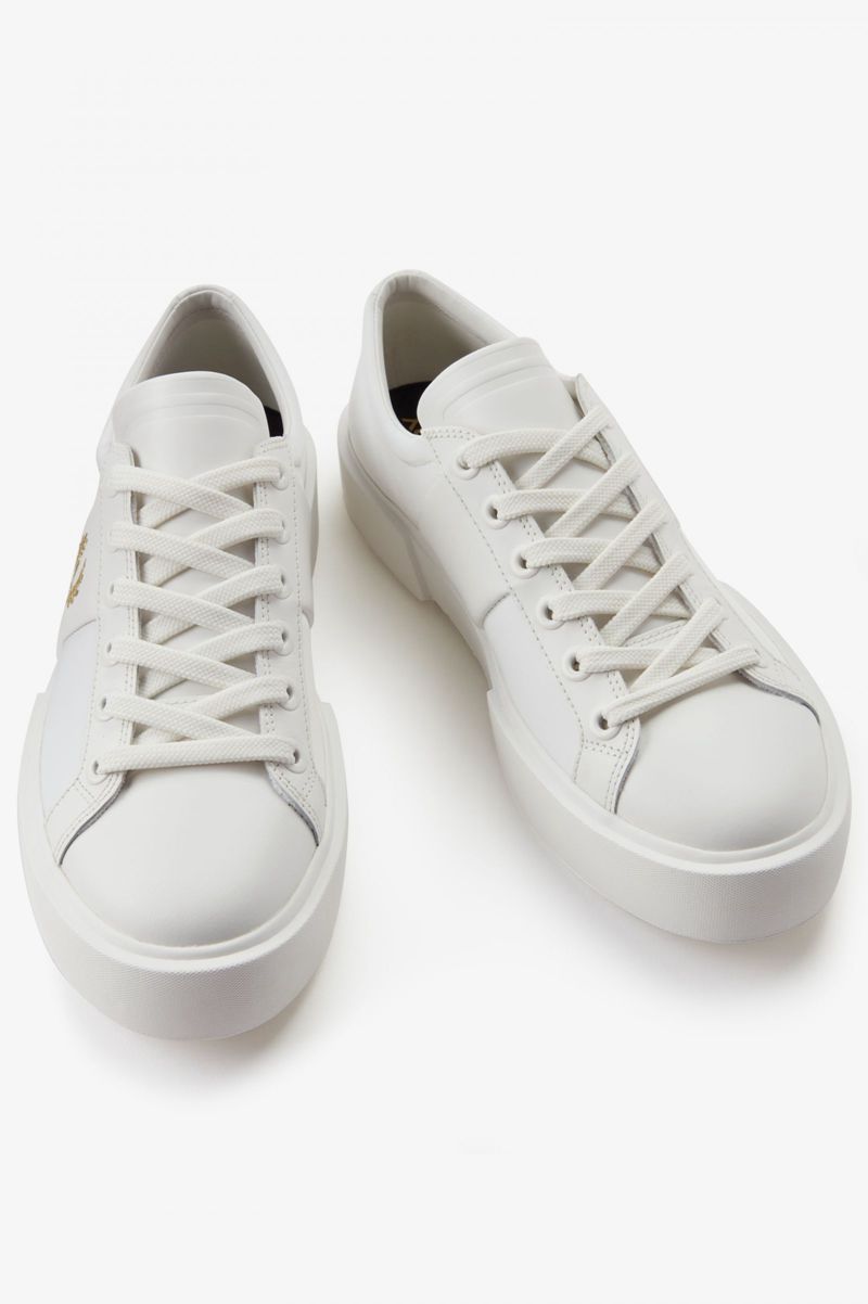 Men's Fred Perry Exmouth Shoes White | 8613907-UD