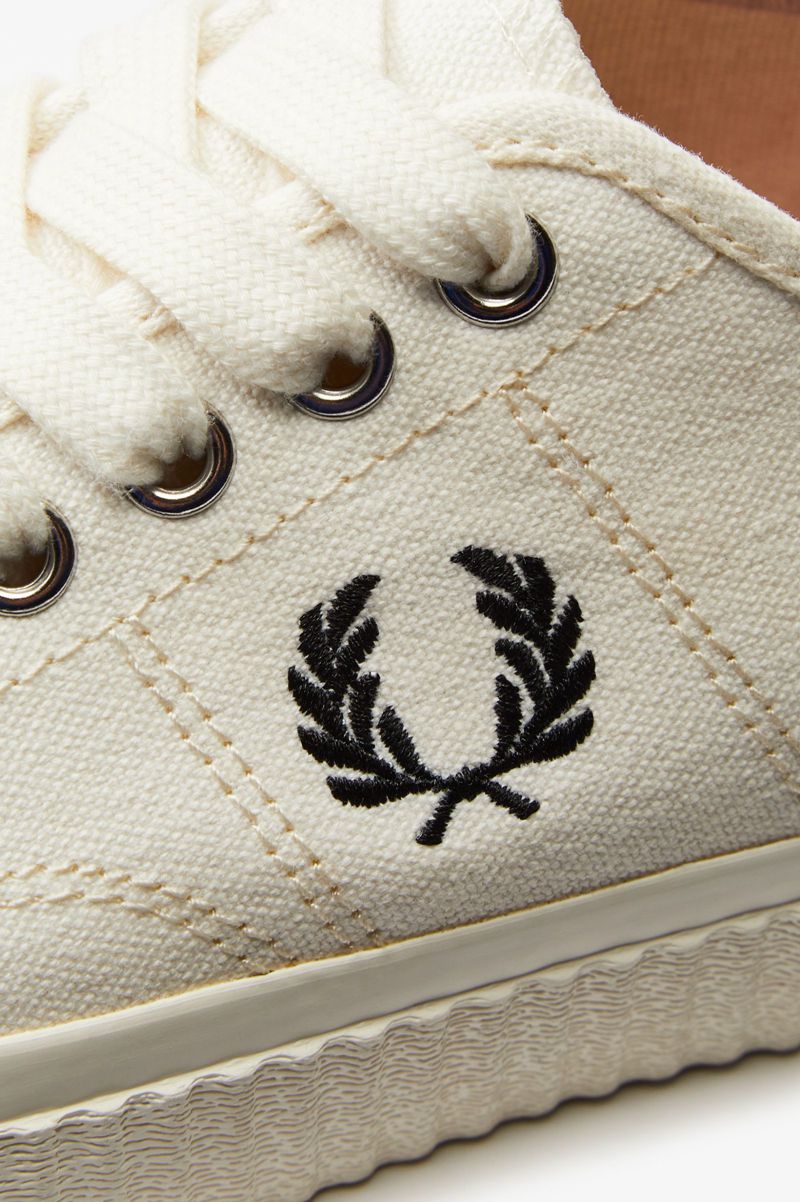 Men's Fred Perry Hughes Low Shoes White | 8724153-FV