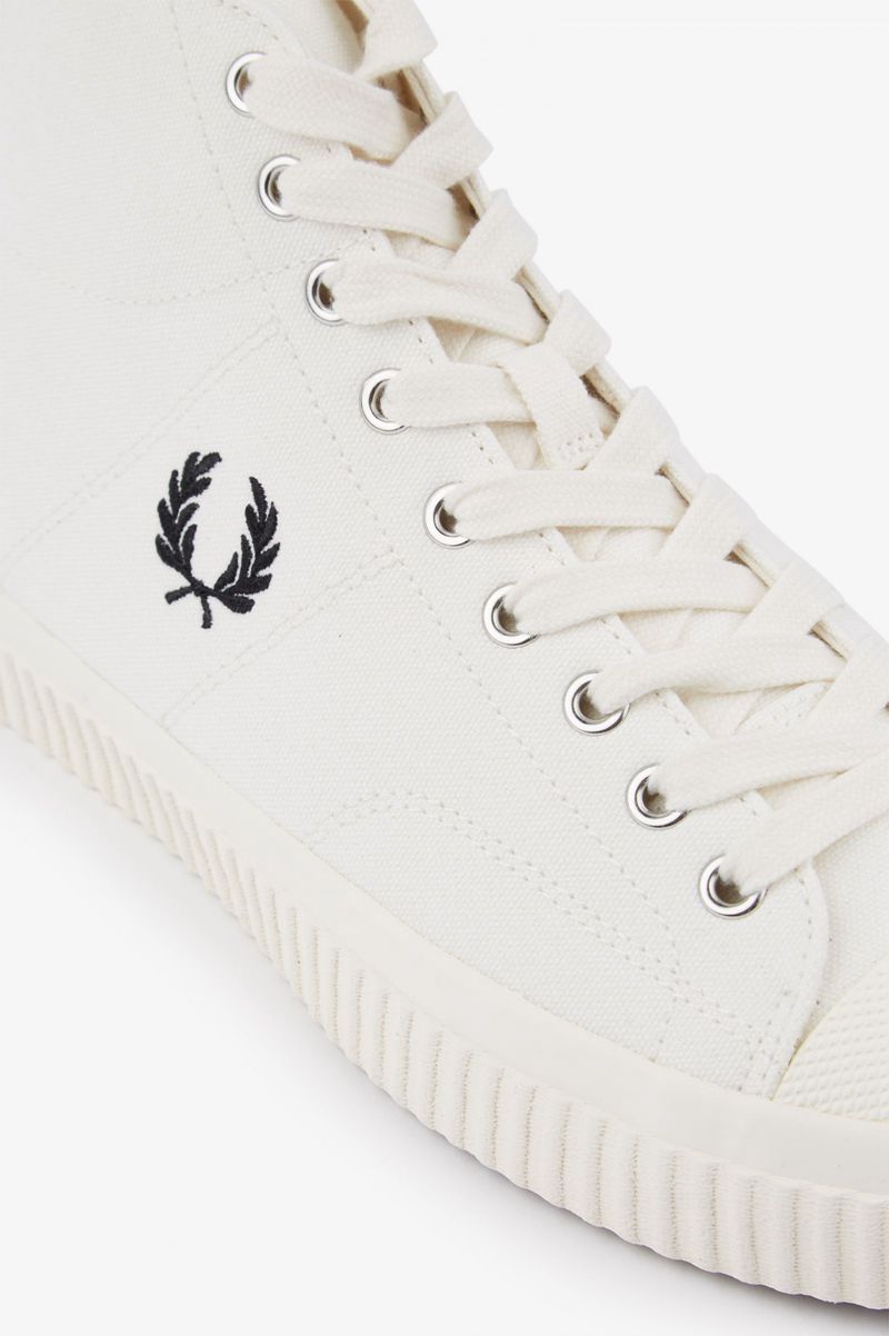 Men's Fred Perry Hughes Mid Shoes White | 1236574-QL