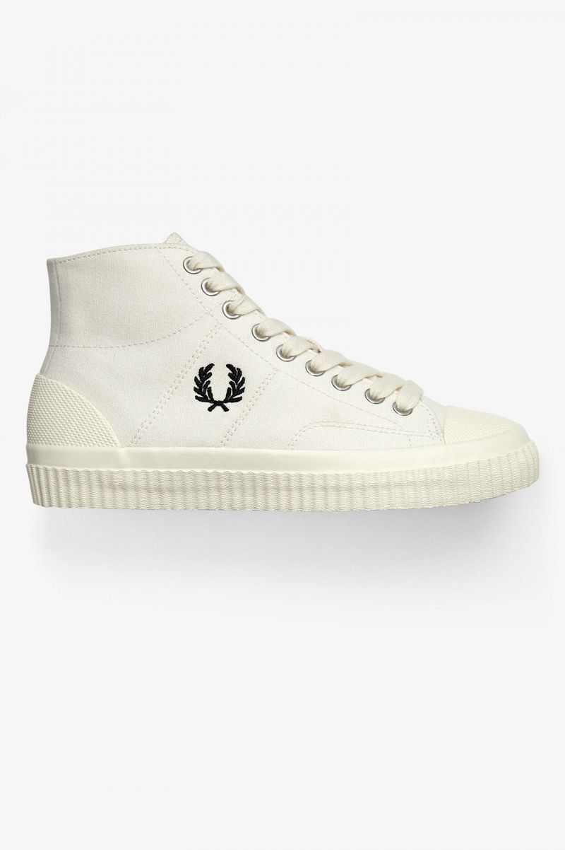 Men's Fred Perry Hughes Mid Shoes White | 1236574-QL