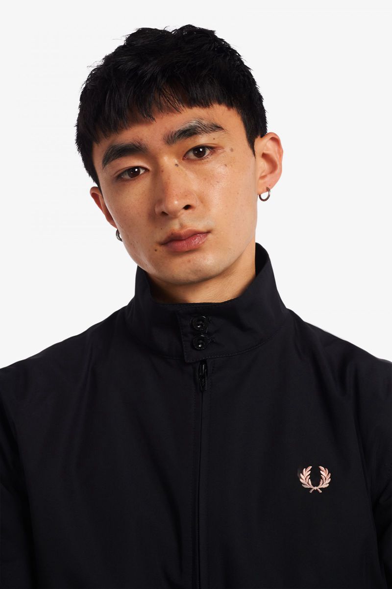 Men's Fred Perry J2837 Jackets Black | 1364072-HJ