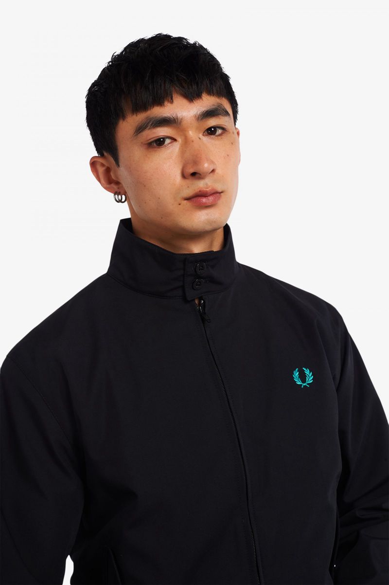 Men's Fred Perry J2837 Jackets Black | 4580237-LA