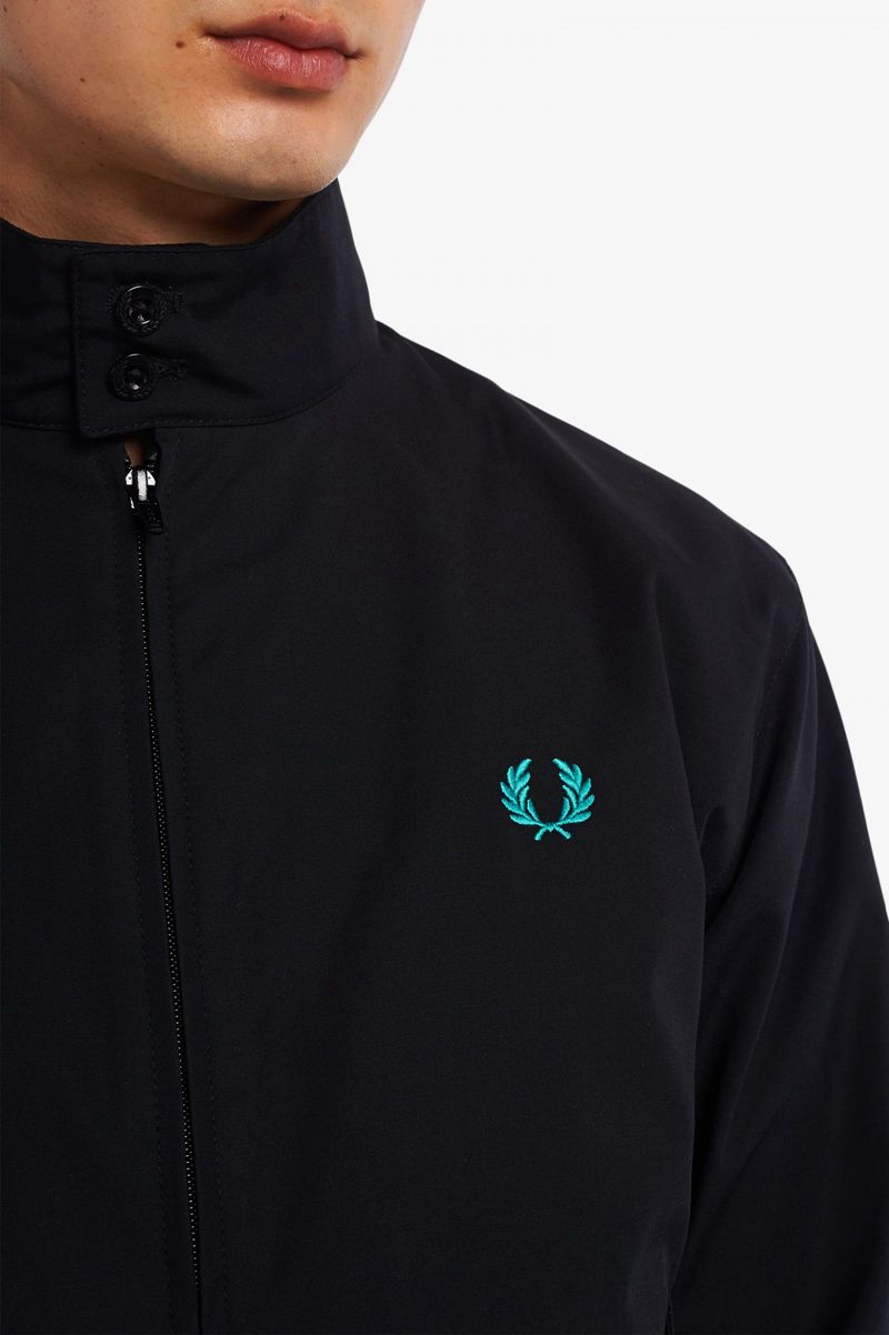 Men's Fred Perry J2837 Jackets Black | 4580237-LA