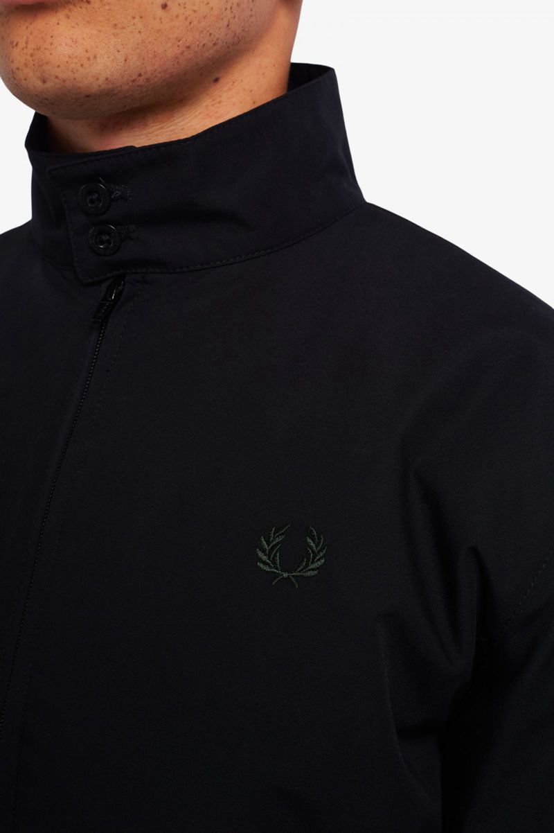 Men's Fred Perry J2837 Jackets Black | 5647812-XP