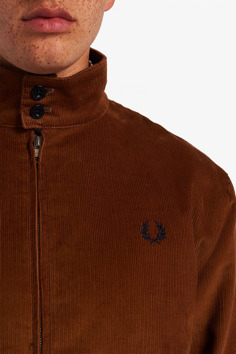 Men's Fred Perry J2847 Jackets Brown | 2951807-HB