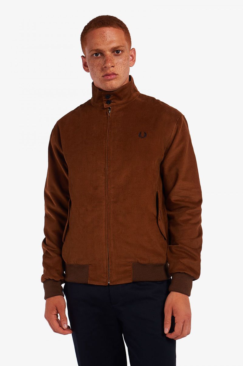 Men\'s Fred Perry J2847 Jackets Brown | 2951807-HB