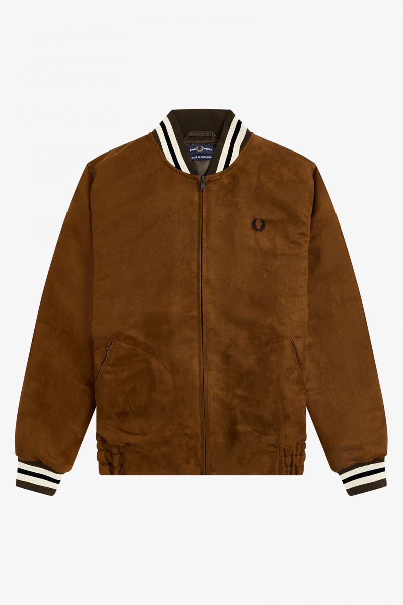 Men's Fred Perry J2848 Jackets Dark Brown | 9816027-QM