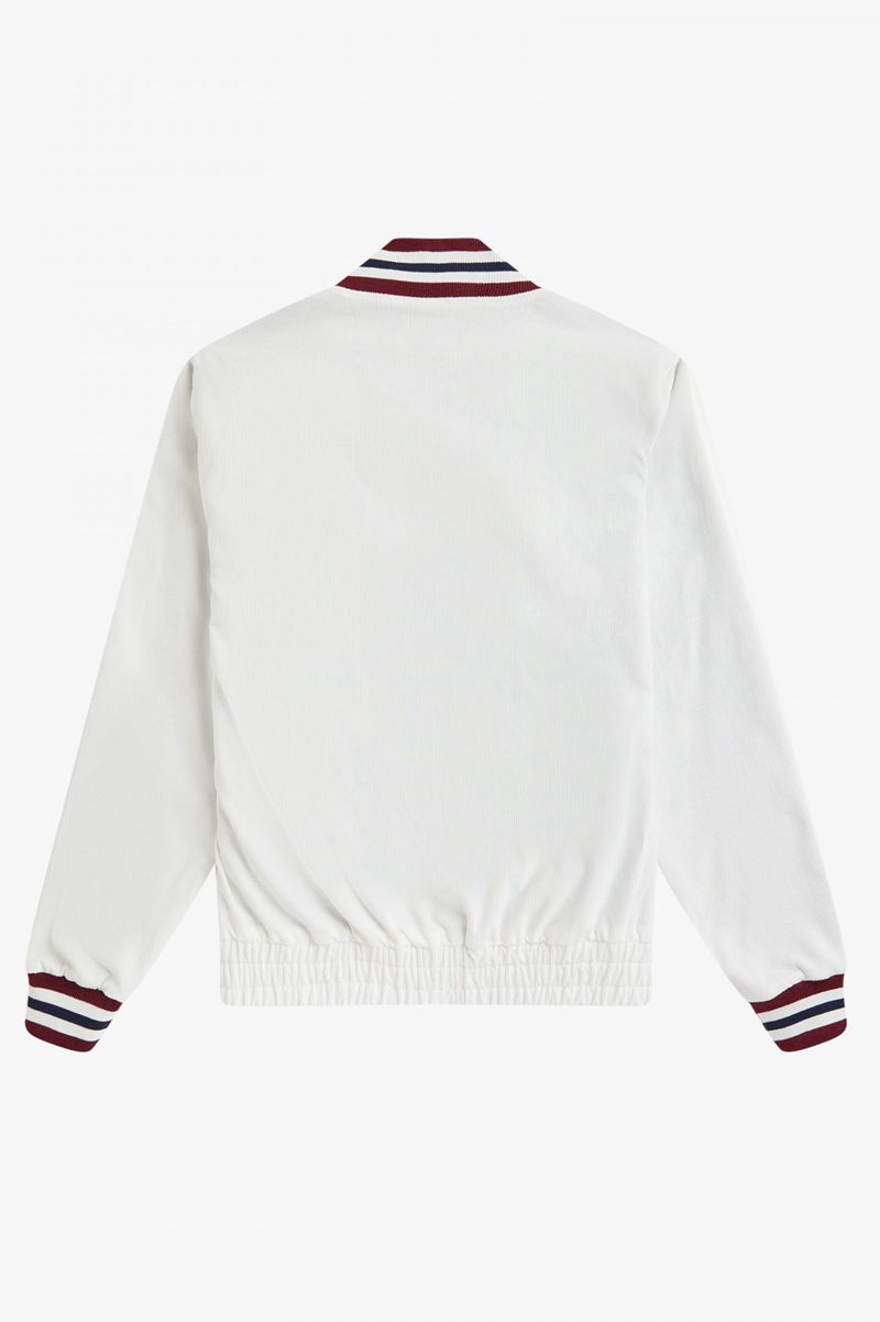 Men's Fred Perry J2849 Jackets White | 6147098-MF