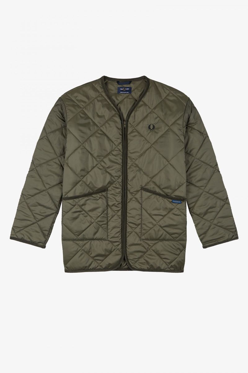 Men's Fred Perry J2852 Jackets Olive Green | 3520861-WN