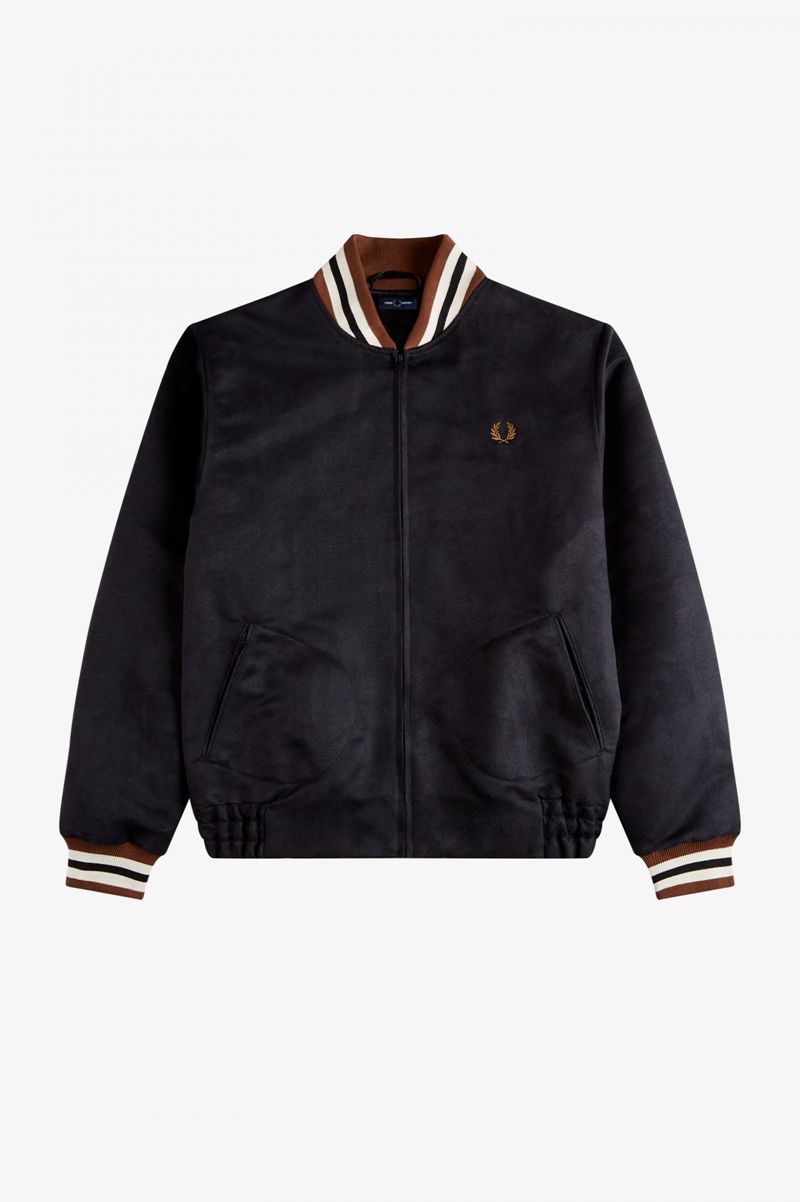 Men's Fred Perry J3831 Jackets Black | 1672098-LU