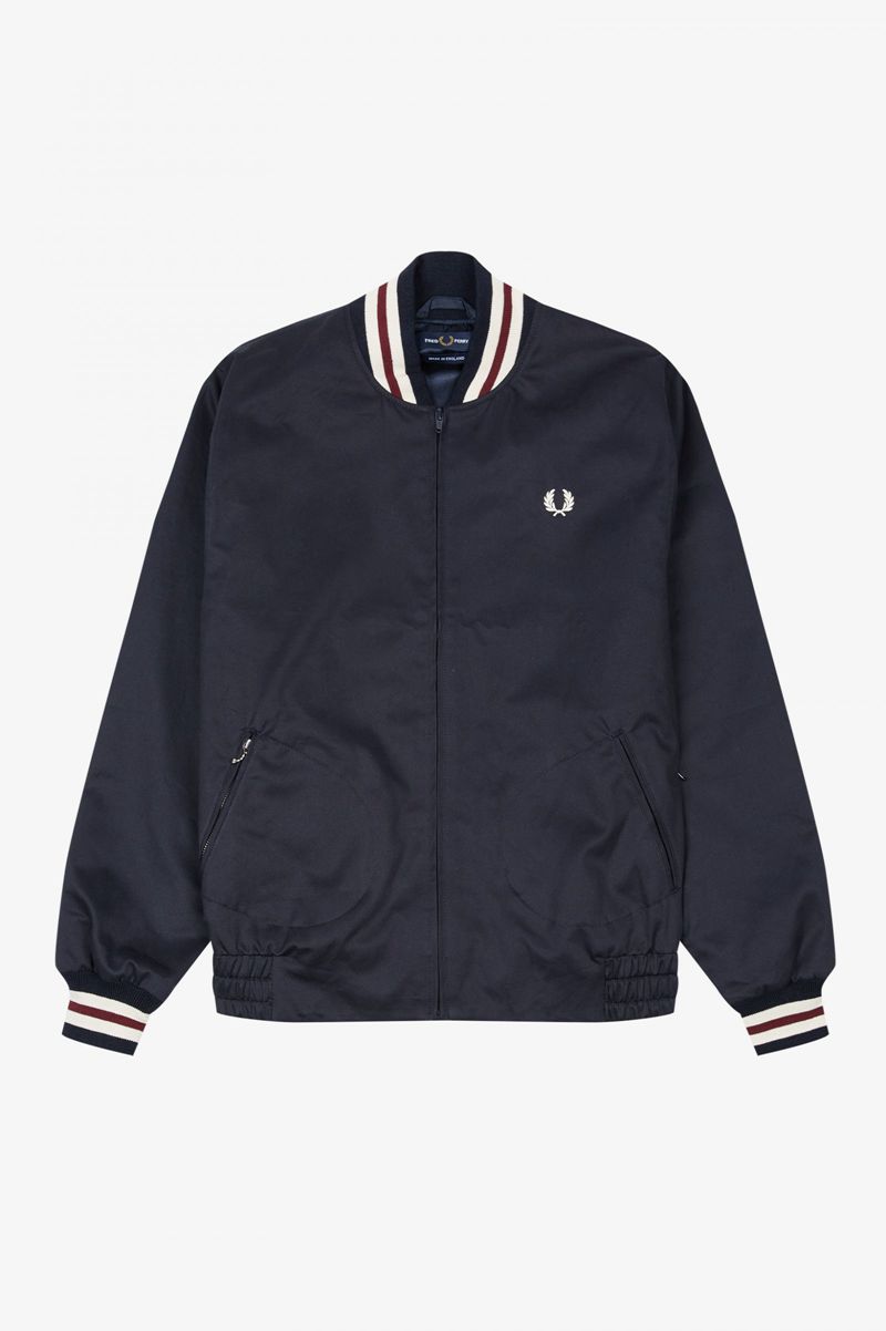 Men's Fred Perry J3856 Jackets Navy | 4879635-JU