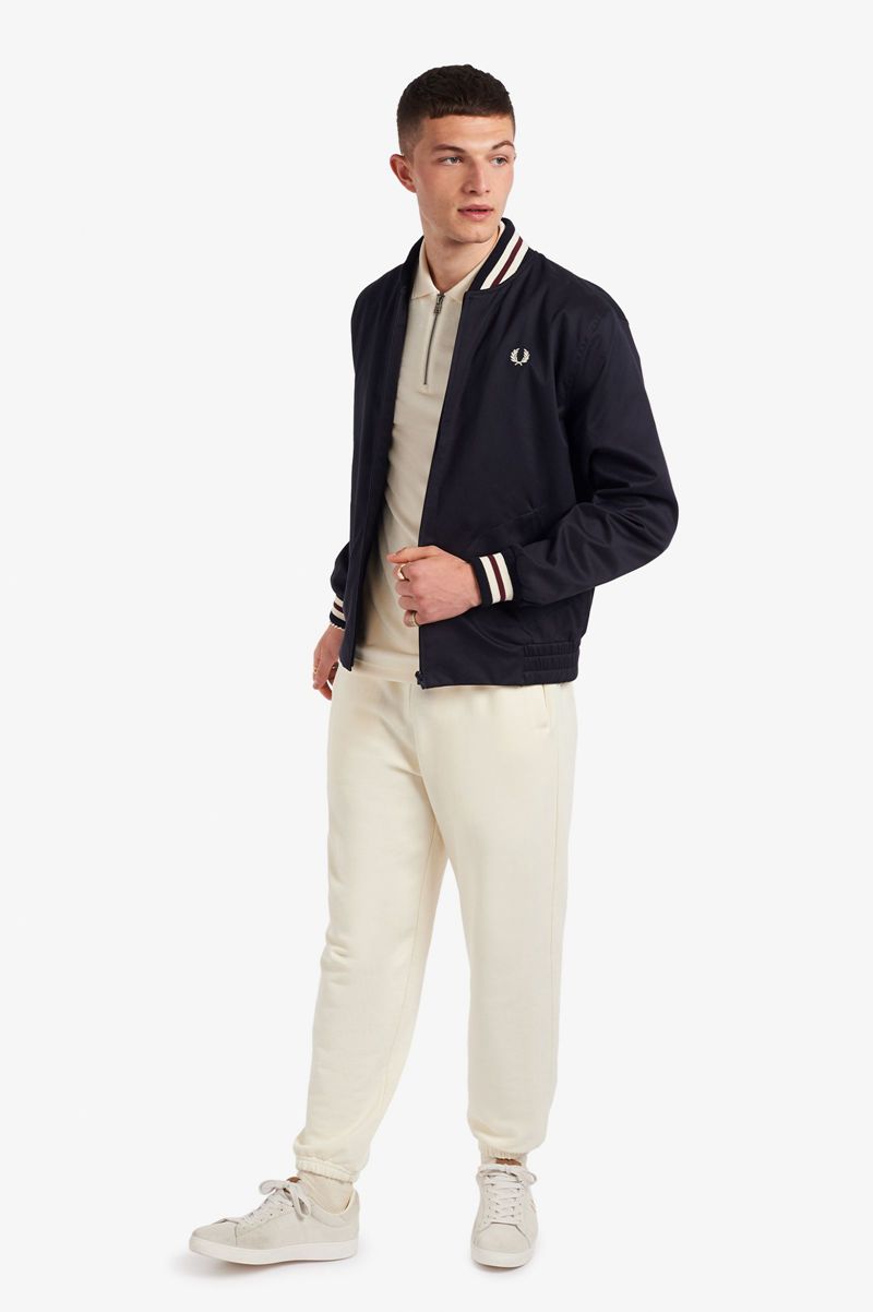 Men's Fred Perry J3856 Jackets Navy | 4879635-JU