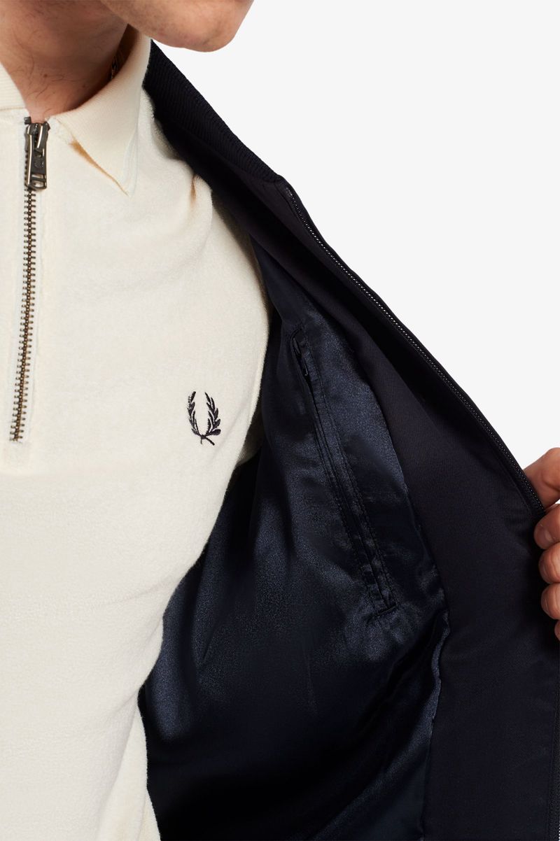 Men's Fred Perry J3856 Jackets Navy | 4879635-JU