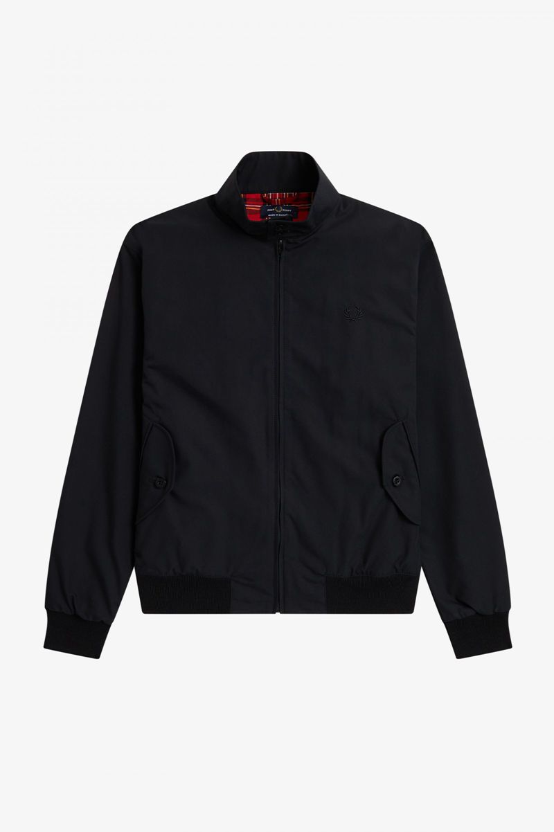 Men's Fred Perry J7320 Jackets Black | 7506214-GQ