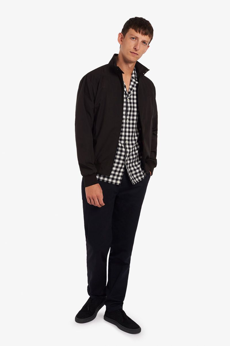 Men's Fred Perry J7320 Jackets Black | 7506214-GQ