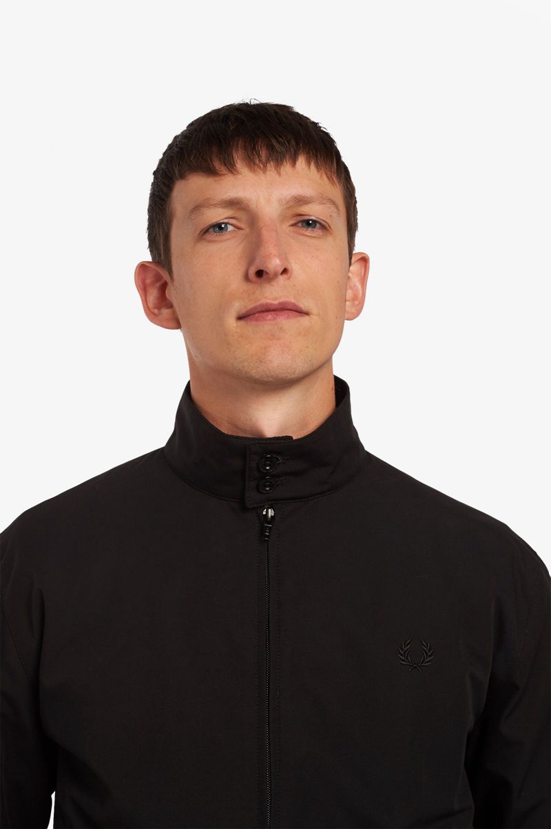 Men's Fred Perry J7320 Jackets Black | 7506214-GQ