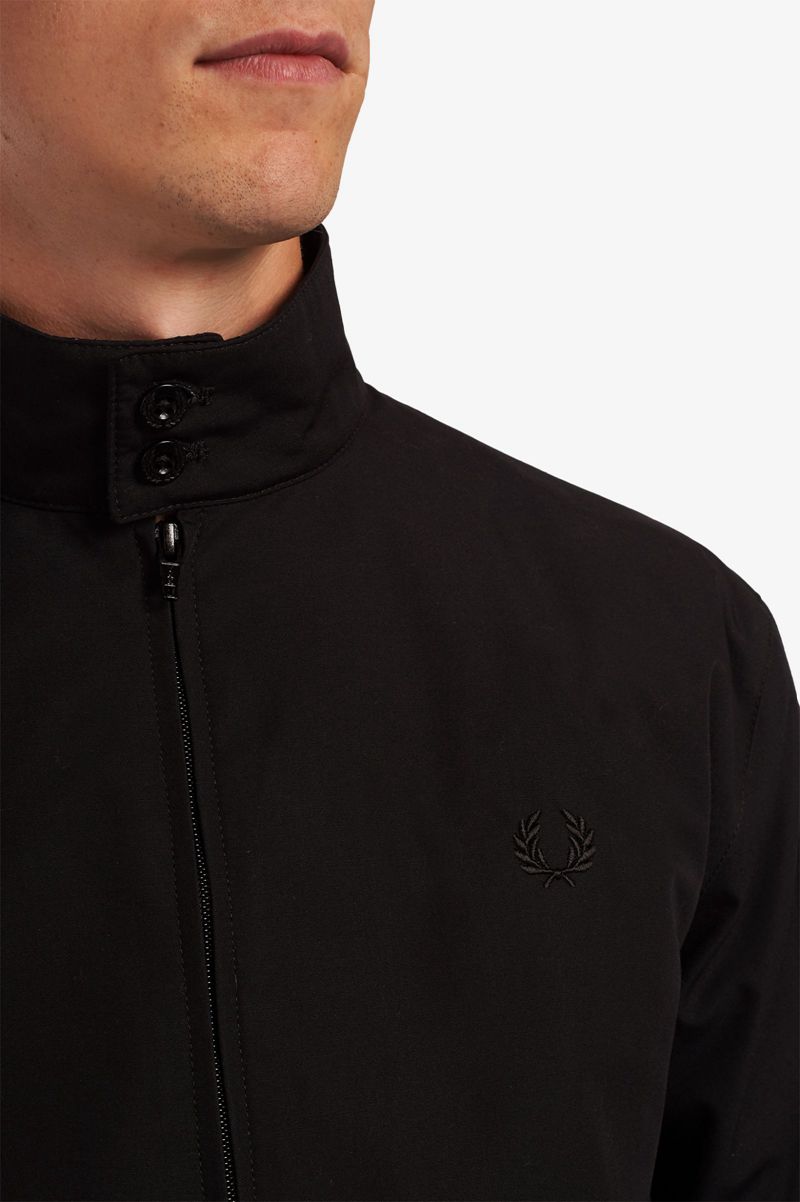 Men's Fred Perry J7320 Jackets Black | 7506214-GQ