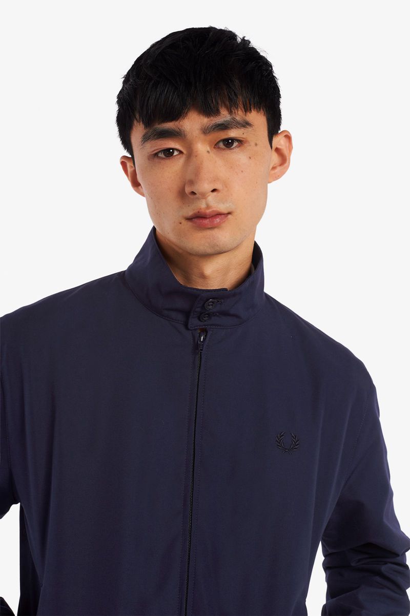 Men's Fred Perry J7320 Jackets Navy | 5823169-IJ